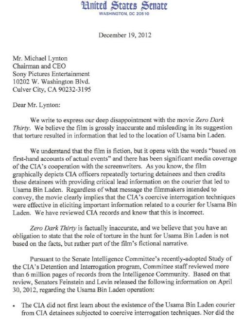 Senate Letter